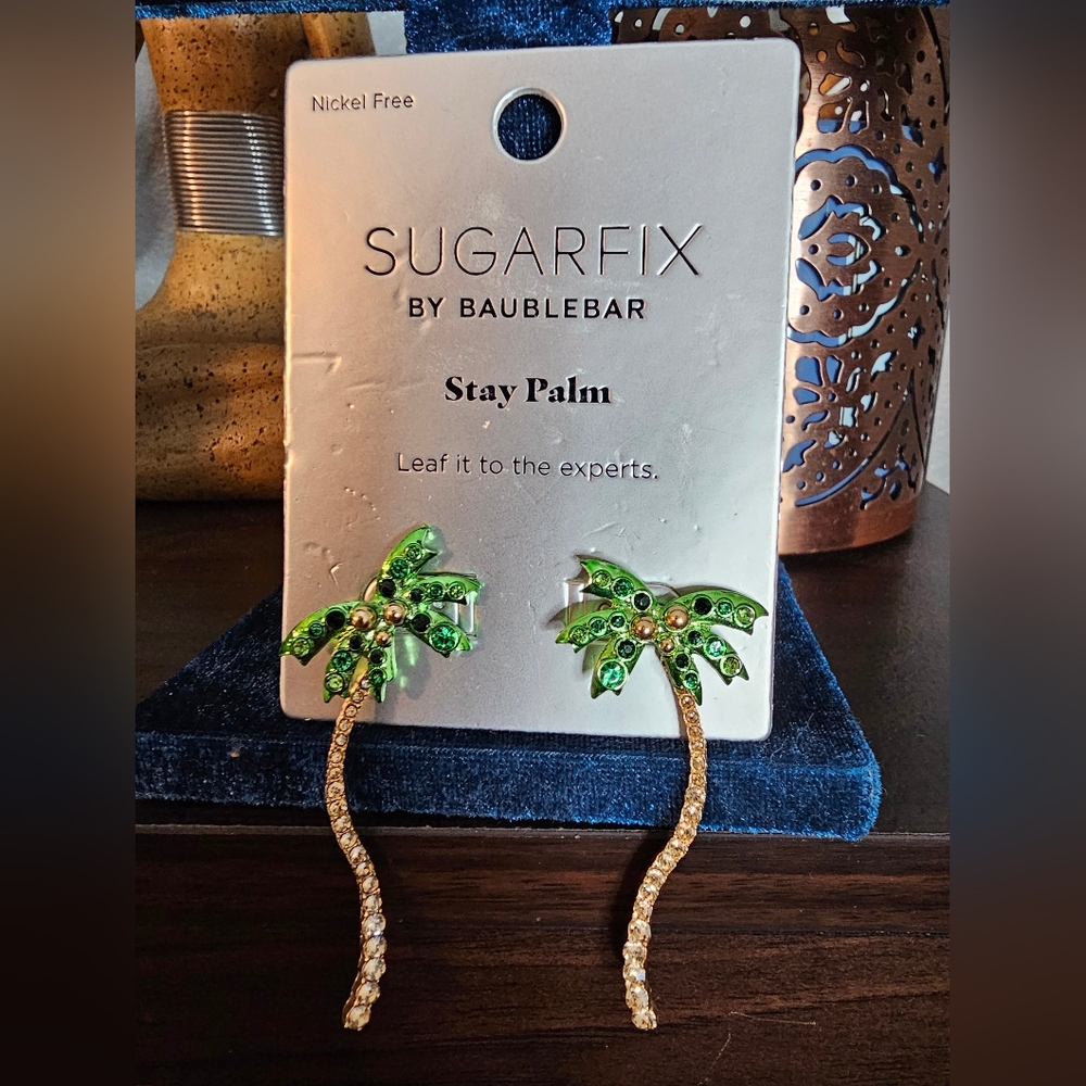 Sugarfix by Baublebar Stay Palm Earrings NWT - Picture 2 of 5